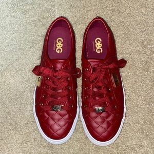Burgundy Guess Women Shoes